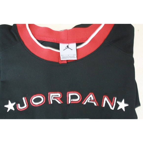NIKE MICHAEL JORDAN 23 Basketball Jersey Embroidered Letters Black Sleeveless L - Picture 4 of 12